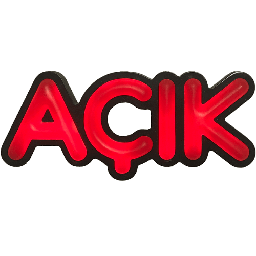 Açık Leon Led Tabela Işıklı 11x23CM Açık Leon Led Tabela Işıklı 11x23CM