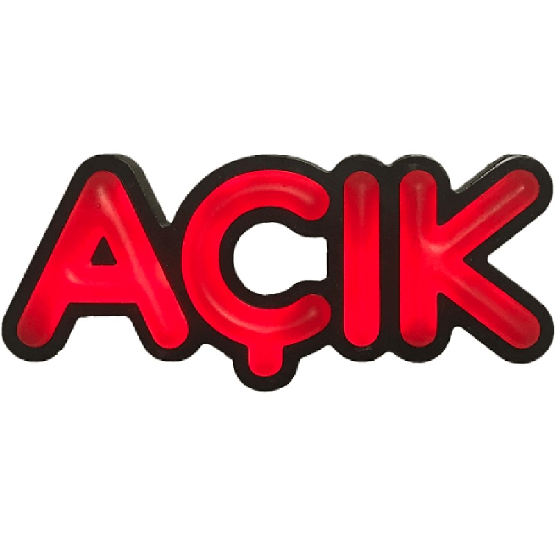 Açık Leon Led Tabela Işıklı 11x23CM Açık Leon Led Tabela Işıklı 11x23CM