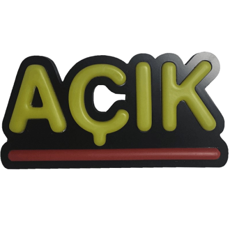Açık Leon Led Tabela Işıklı 15x30CM Açık Leon Led Tabela Işıklı 15x30CM