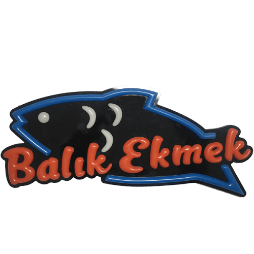 Balık Ekmek Leon Led Tabela Işıklı 31x67CM Balık Ekmek Leon Led Tabela Işıklı 31x67CM