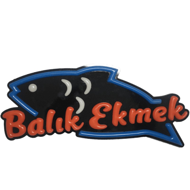 Balık Ekmek Leon Led Tabela Işıklı 31x67CM Balık Ekmek Leon Led Tabela Işıklı 31x67CM