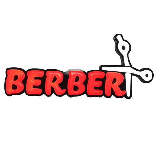 Berber Leon Led Tabela Işıklı 28x65CM Berber Leon Led Tabela Işıklı 28x65CM