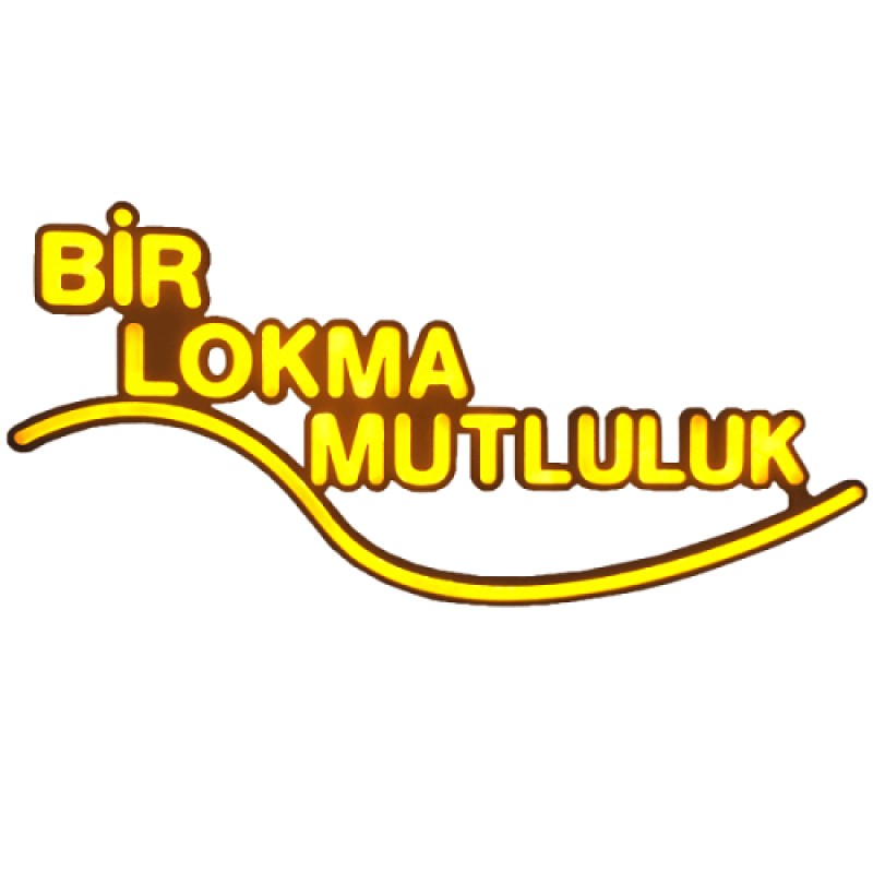 Bir Lokma Mutluluk Leon Led Tabela Işıklı 50x110CM Bir Lokma Mutluluk Leon Led Tabela Işıklı 50x110CM