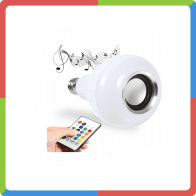 Bluetooth Hoparlör Akıllı Led Ampul + 12 Renk