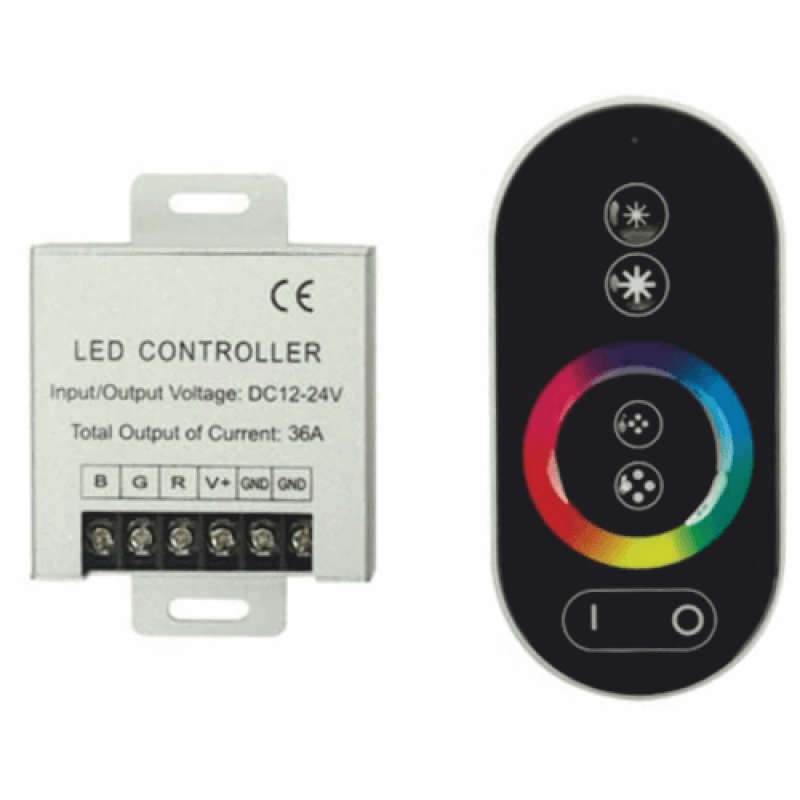 Dokunmatik Rgb Şerit Led Kumandası 36 Amper