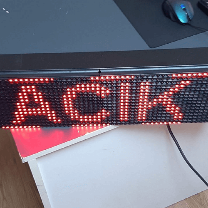 Eczane Açık Kapalı Led Tabela 16x64CM