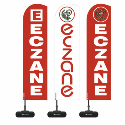 Eczane Yelken Bayrak 75x300CM