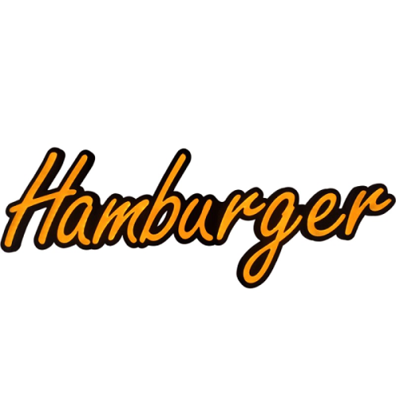 Hamburger Leon Led Tabela Işıklı 45x122CM