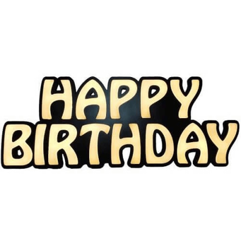 Happy Birthday Leon Led Tabela Işıklı 30x77CM