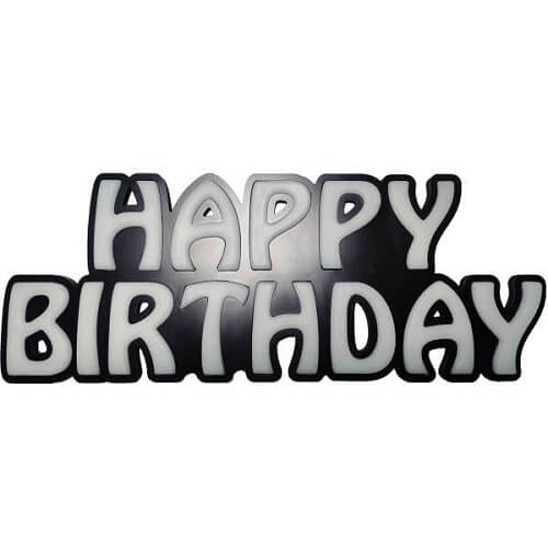 Happy Birthday Leon Led Tabela Işıklı 30x77CM