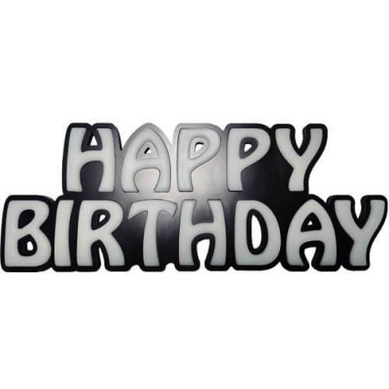 Happy Birthday Leon Led Tabela Işıklı 30x77CM