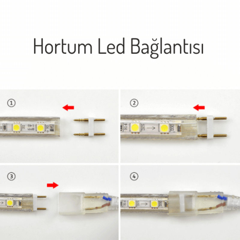 Hortum Led Beyaz 3 Çipli 6000K