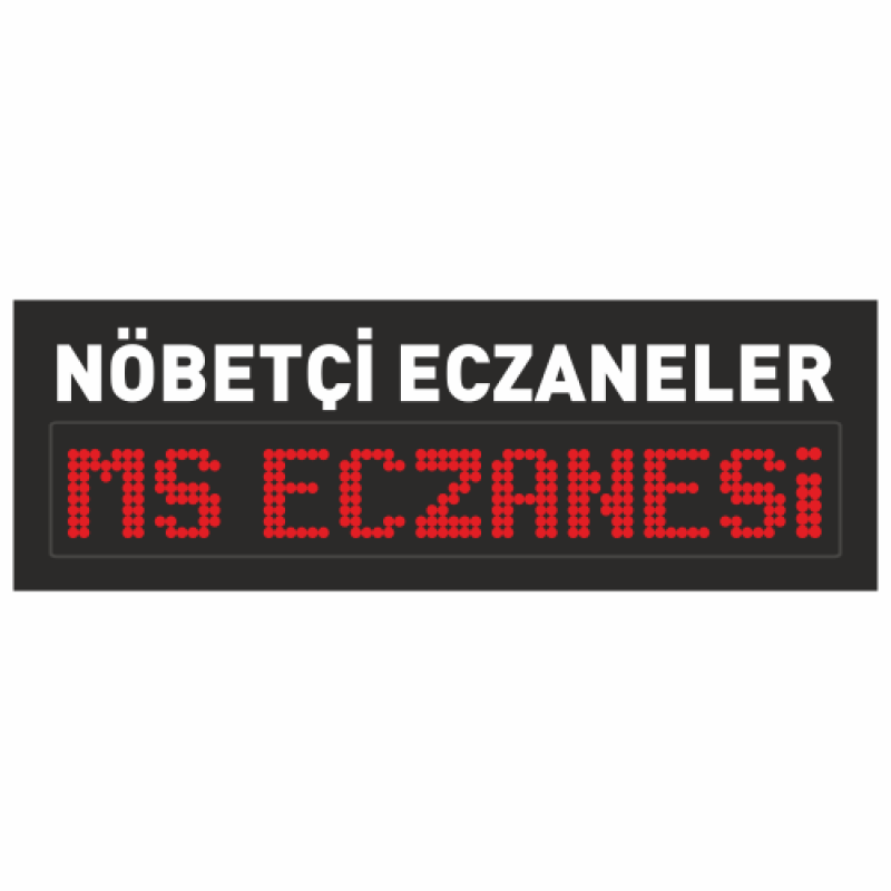 Nöbetçi Eczane Led Tabela 40x110CM