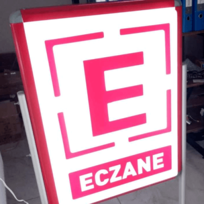 Nöbetçi Eczane Tabelası Led Işıklı - Çakarlı