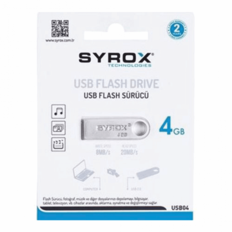 Syrox 4GB Led Tabela Usb Flash Bellek Syrox 4GB Led Tabela Usb Flash Bellek