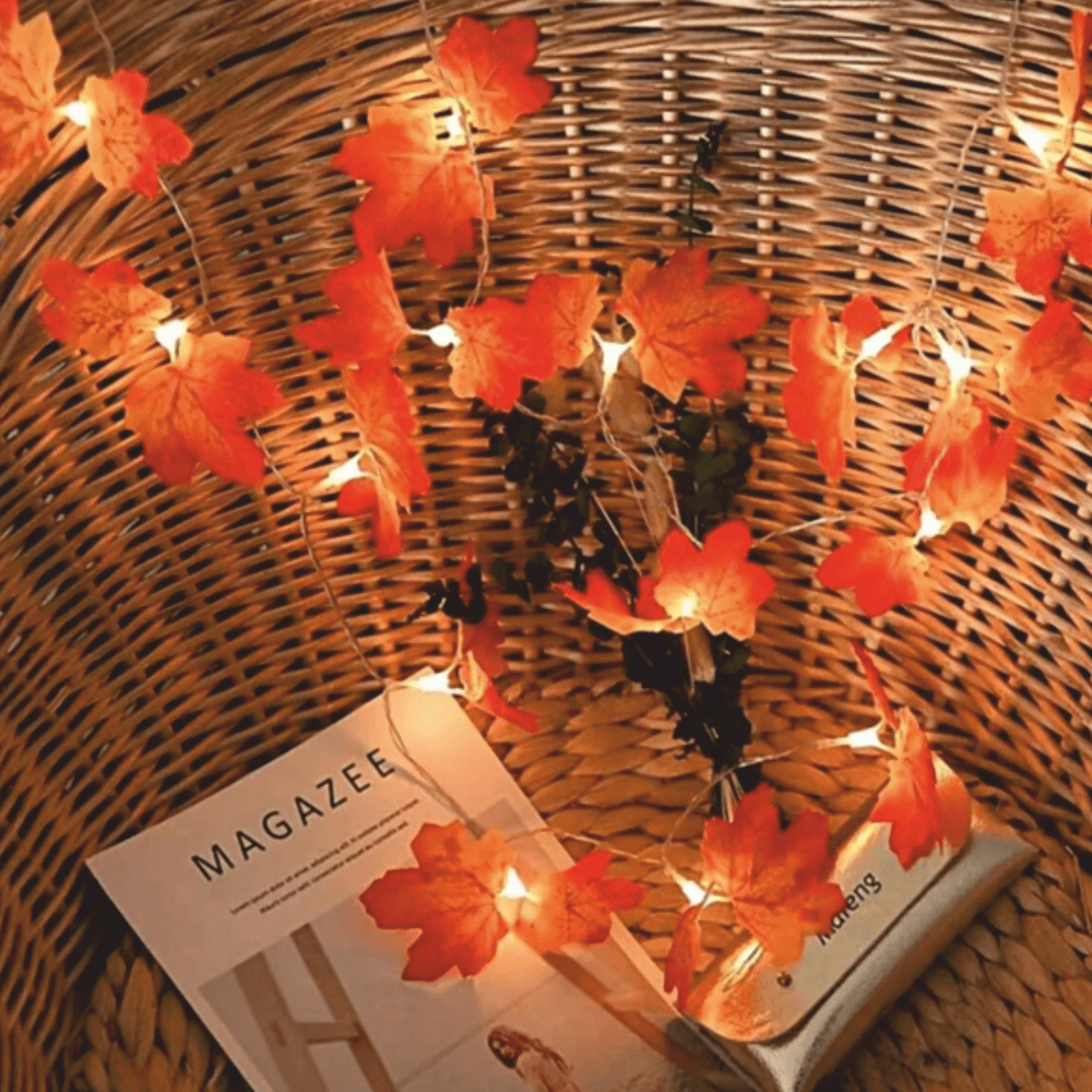 3MT 20'li Sonbahar Konseptli Şarmaşık Yaprak Led Işık