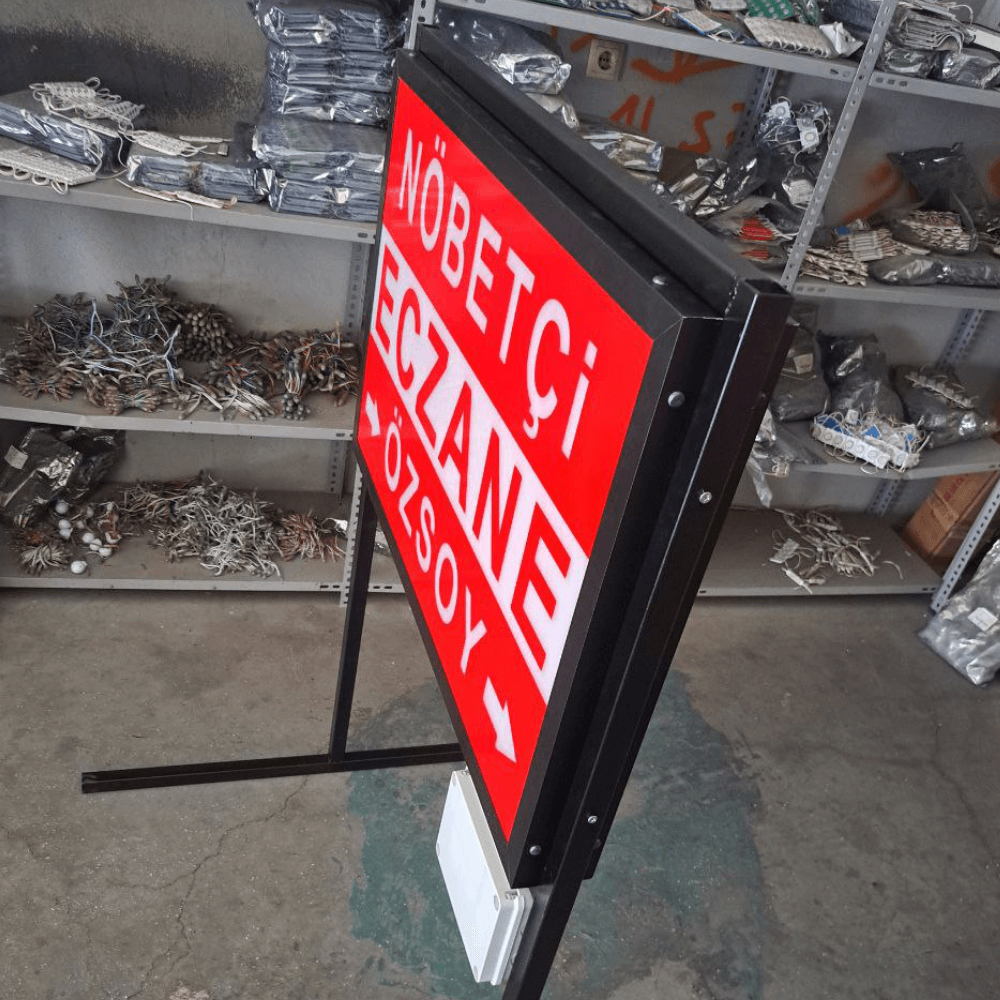 Nöbetçi Eczane Tabelası (Akülü-Işıklı-Çakarlı-Kumandalı)