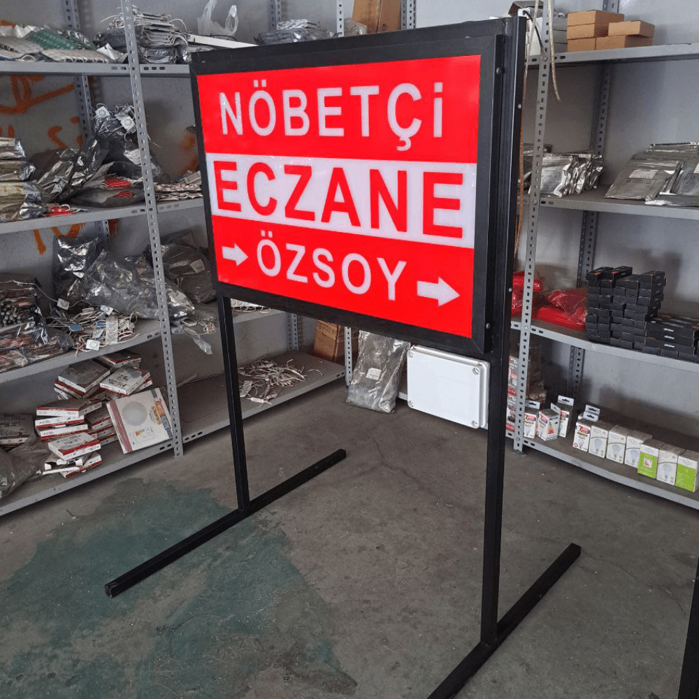 Nöbetçi Eczane Tabelası (Akülü-Işıklı-Çakarlı-Kumandalı)
