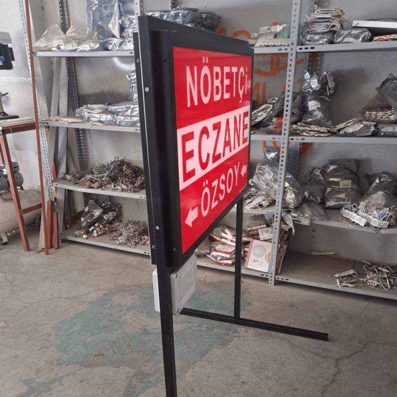 Nöbetçi Eczane Tabelası (Akülü-Işıklı-Çakarlı-Kumandalı)