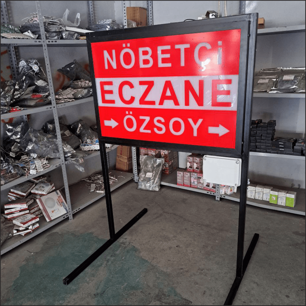 Nöbetçi Eczane Tabelası (Akülü-Işıklı-Çakarlı-Kumandalı)