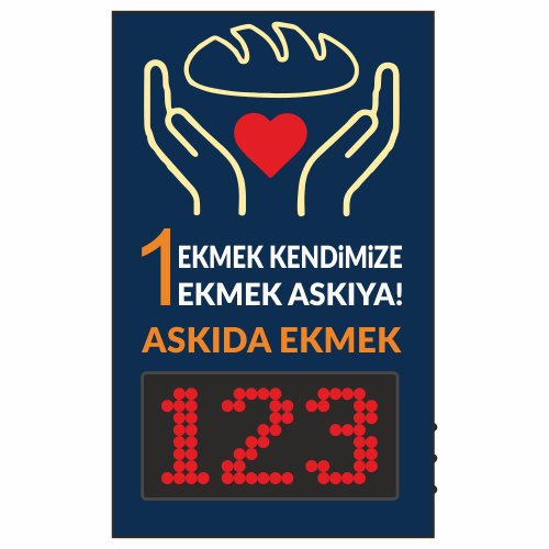 Askıda Ekmek Led Tabela