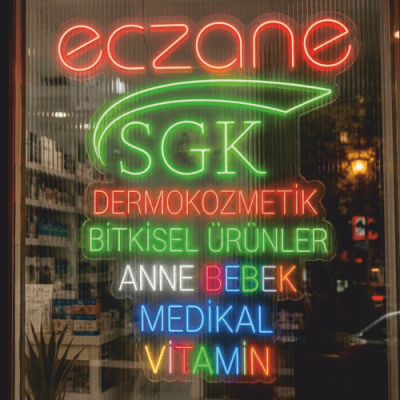 Eczane Neon Tabela | SGK, Anne Bebek, Demorkozmetik ve Bitkisel Ürünler