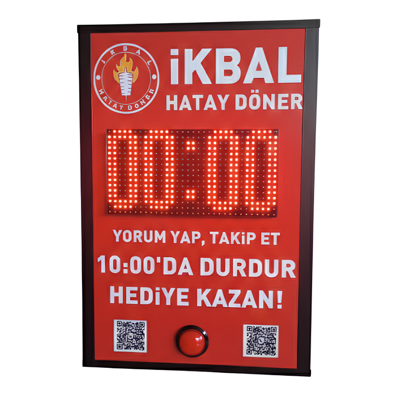 Kronometre 45x65CM Tam 10:00’da Durdur, Bedava Yemeği Kap!
